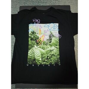BRISCO Brands Wrecked Graffiti Tag Purple Dragon BLK TShirt‎ Unisex/Men's XL (E)